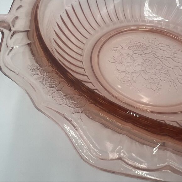 Mayfair Open Rose Depression Glass Serving Bowl - Picture 9 of 12